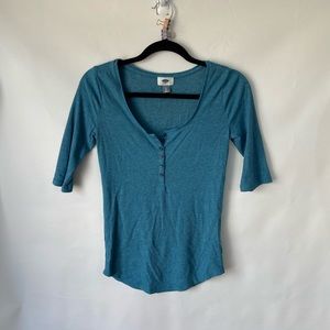mid sleeve Henley